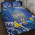 Hanukkah Jewish Festival Quilt Bed Set It's Lit - Polynesian Pattern - Wonder Print Shop