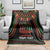 Personalized African-American Kwanzaa Blanket Kinara Candles African Pattern