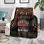 Personalized African-American Kwanzaa Blanket Kinara Candles African Pattern