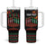 Personalized African-American Kwanzaa Tumbler With Handle Kinara Candles African Pattern