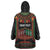 Personalized African-American Kwanzaa Wearable Blanket Hoodie Kinara Candles African Pattern