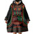 Personalized African-American Kwanzaa Wearable Blanket Hoodie Kinara Candles African Pattern