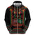 Personalized African-American Kwanzaa Zip Hoodie Kinara Candles African Pattern - Wonder Print Shop