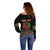 Personalized African-American Kwanzaa Off Shoulder Sweater Dashiki Mix Paisley Pattern - Wonder Print Shop