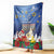 Merry Chrismukkah Blanket Hanukkah Memorah Mix Poinsettia