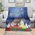 Merry Chrismukkah Blanket Hanukkah Memorah Mix Poinsettia