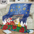 Merry Chrismukkah Blanket Hanukkah Memorah Mix Poinsettia