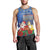 Personalised Merry Chrismukkah Men Tank Top Hanukkah Memorah Mix Poinsettia - Wonder Print Shop