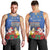 Personalised Merry Chrismukkah Men Tank Top Hanukkah Memorah Mix Poinsettia - Wonder Print Shop