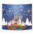 Merry Chrismukkah Tapestry Hanukkah Memorah Mix Poinsettia