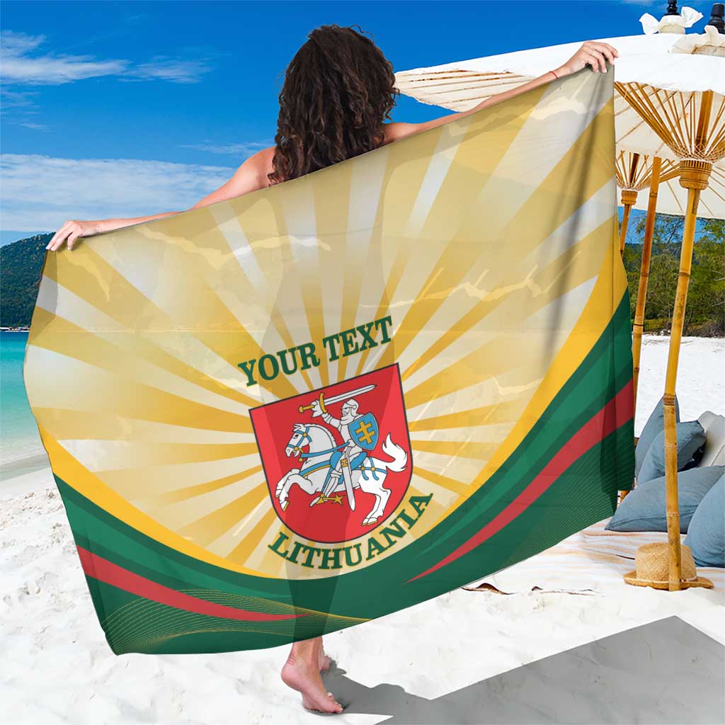 Personalised Lithuania Independence Day Sarong Coat Of Arms Proud