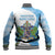 Proud To Be Saint Lucia 758 Baseball Jacket Pitons With Map - Wonder Print Shop