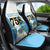 Proud To Be Saint Lucia 758 Car Seat Cover Pitons With Map - Wonder Print Shop