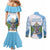 Proud To Be Saint Lucia 758 Couples Matching Mermaid Dress and Long Sleeve Button Shirt Pitons With Map