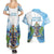 Proud To Be Saint Lucia 758 Couples Matching Summer Maxi Dress and Hawaiian Shirt Pitons With Map - Wonder Print Shop