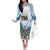 Proud To Be Saint Lucia 758 Family Matching Off The Shoulder Long Sleeve Dress and Hawaiian Shirt Pitons With Map - Wonder Print Shop