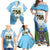 Proud To Be Saint Lucia 758 Family Matching Off Shoulder Maxi Dress and Hawaiian Shirt Pitons With Map - Wonder Print Shop