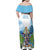 Proud To Be Saint Lucia 758 Family Matching Off Shoulder Maxi Dress and Hawaiian Shirt Pitons With Map - Wonder Print Shop