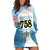 Proud To Be Saint Lucia 758 Hoodie Dress Pitons With Map - Wonder Print Shop