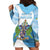 Proud To Be Saint Lucia 758 Hoodie Dress Pitons With Map - Wonder Print Shop