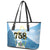 Proud To Be Saint Lucia 758 Leather Tote Bag Pitons With Map - Wonder Print Shop