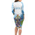 Proud To Be Saint Lucia 758 Long Sleeve Bodycon Dress Pitons With Map - Wonder Print Shop