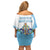 Proud To Be Saint Lucia 758 Off Shoulder Short Dress Pitons With Map - Wonder Print Shop