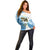 Proud To Be Saint Lucia 758 Off Shoulder Sweater Pitons With Map - Wonder Print Shop