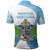 Proud To Be Saint Lucia 758 Polo Shirt Pitons With Map - Wonder Print Shop