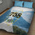 Proud To Be Saint Lucia 758 Quilt Bed Set Pitons With Map - Wonder Print Shop