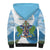 Proud To Be Saint Lucia 758 Sherpa Hoodie Pitons With Map - Wonder Print Shop