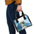 Proud To Be Saint Lucia 758 Shoulder Handbag Pitons With Map