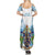 Proud To Be Saint Lucia 758 Summer Maxi Dress Pitons With Map - Wonder Print Shop