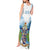 Proud To Be Saint Lucia 758 Tank Maxi Dress Pitons With Map - Wonder Print Shop