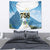 Proud To Be Saint Lucia 758 Tapestry Pitons With Map - Wonder Print Shop