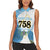 Proud To Be Saint Lucia 758 Women Sleeveless Polo Shirt Pitons With Map - Wonder Print Shop