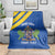 Custom Saint Lucia Football Blanket 2025 Go Champions