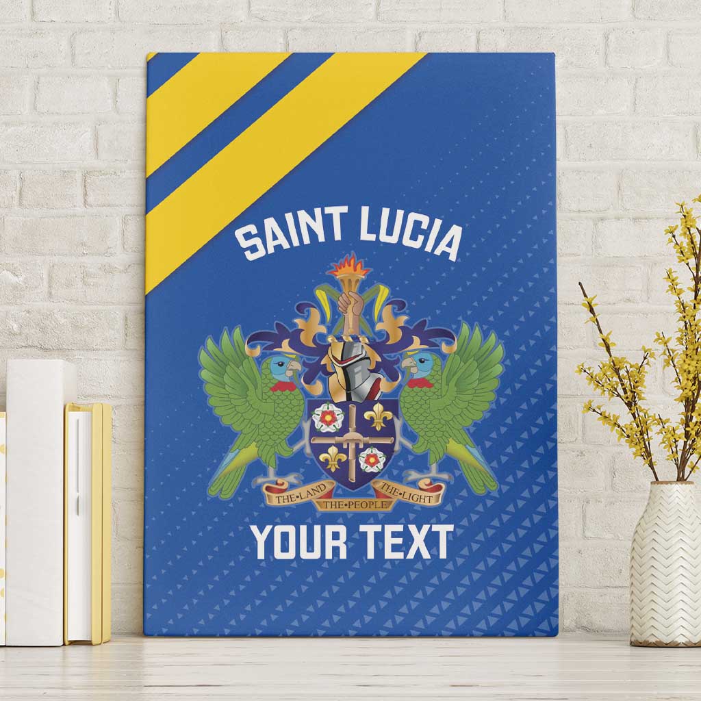 Custom Saint Lucia Football Canvas Wall Art 2025 Go Champions - Wonder Print Shop