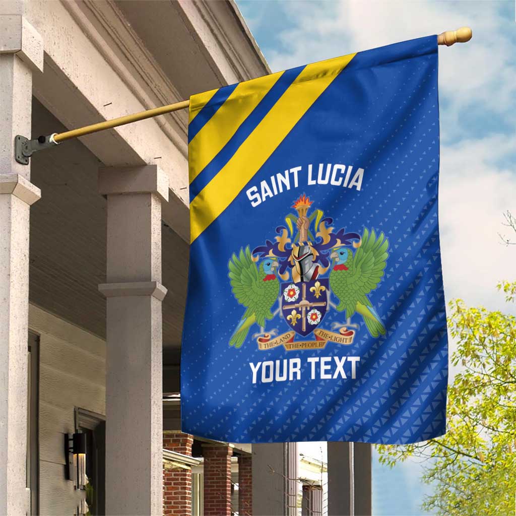 Custom Saint Lucia Football Garden Flag 2025 Go Champions - Wonder Print Shop