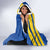 Custom Saint Lucia Football Hooded Blanket 2025 Go Champions