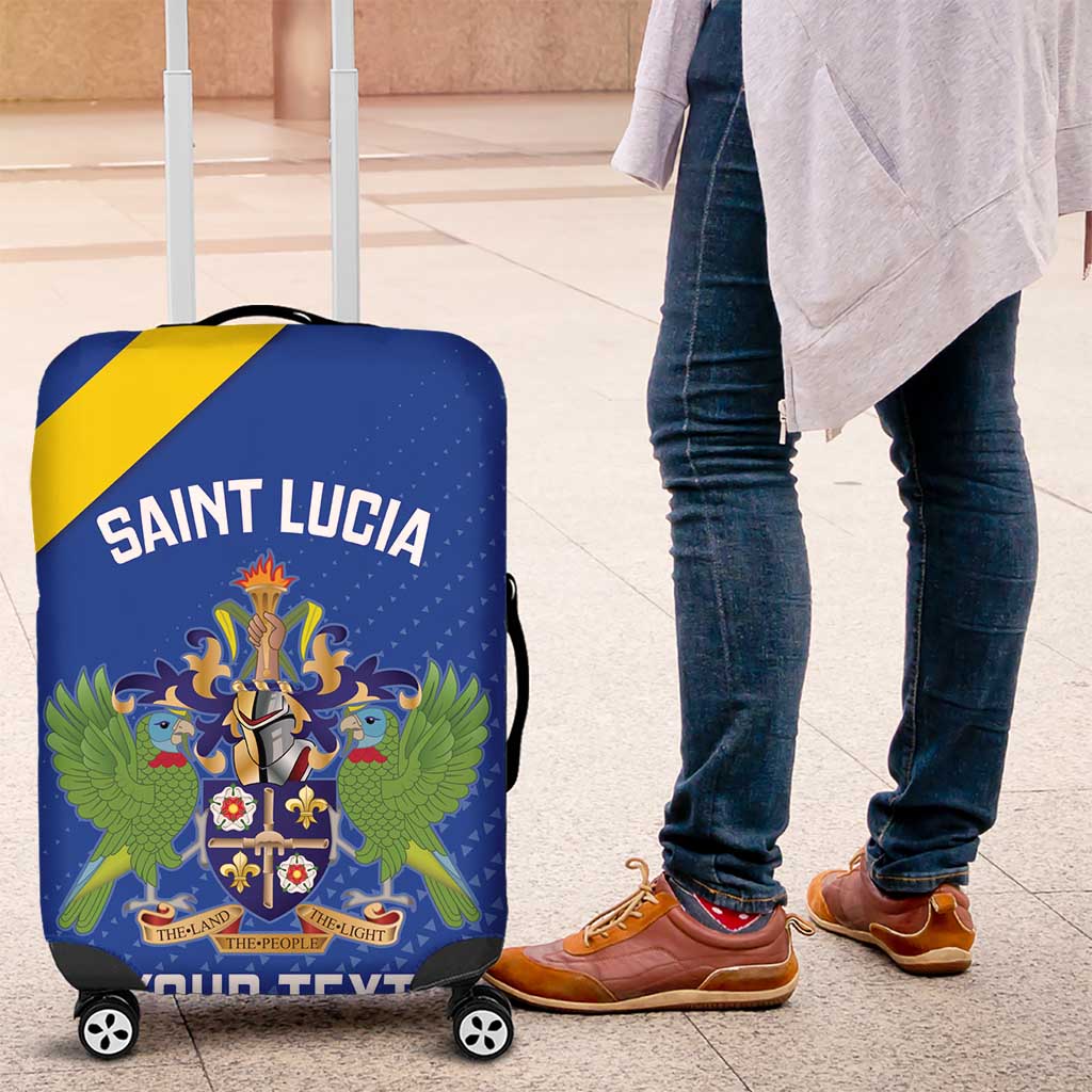 Custom Saint Lucia Football Luggage Cover 2025 Go Champions - Wonder Print Shop