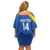 Custom Saint Lucia Football Off Shoulder Short Dress 2025 Go Champions - Wonder Print Shop