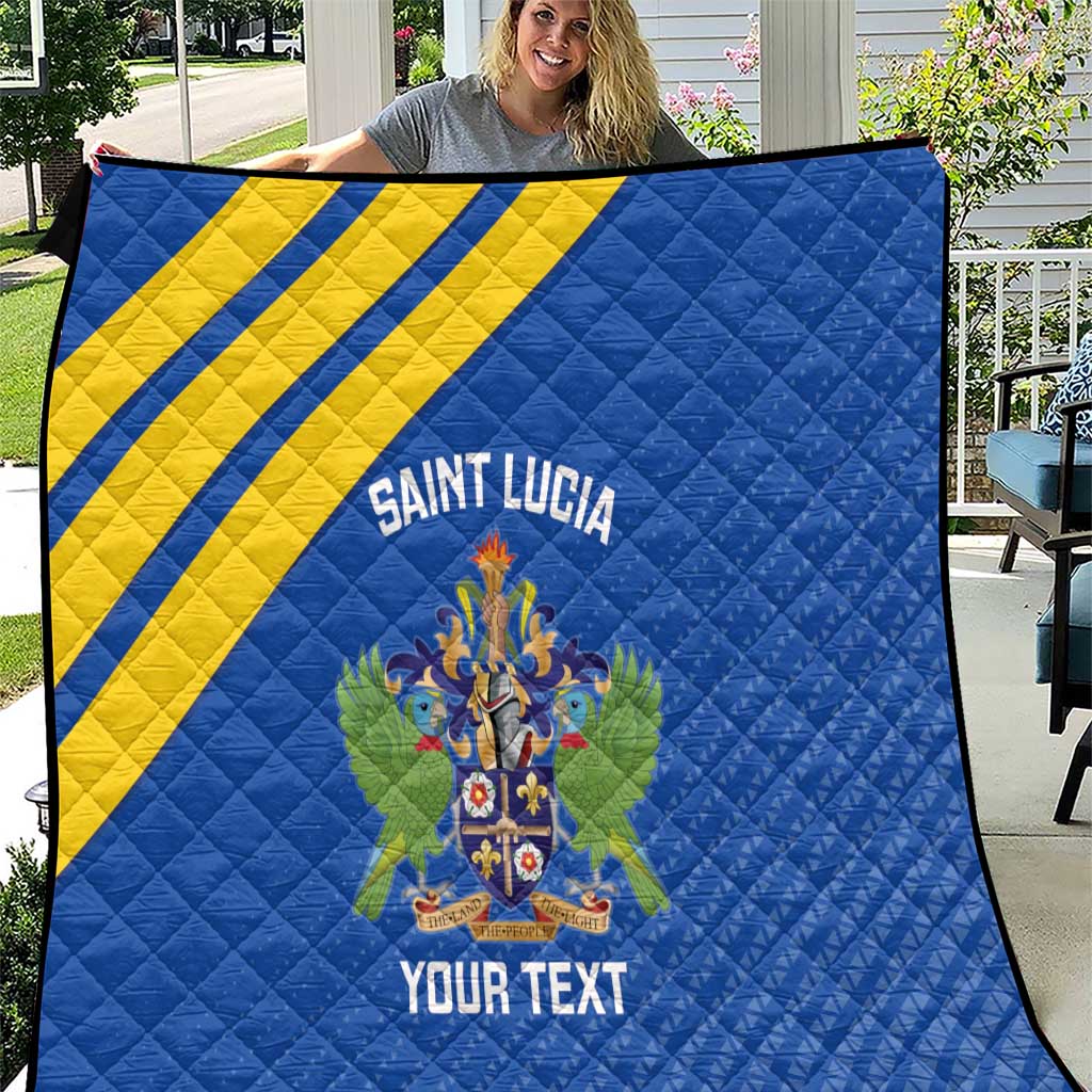 Custom Saint Lucia Football Quilt 2025 Go Champions - Wonder Print Shop