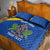 Custom Saint Lucia Football Quilt Bed Set 2025 Go Champions - Wonder Print Shop