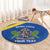 Custom Saint Lucia Football Round Carpet 2025 Go Champions