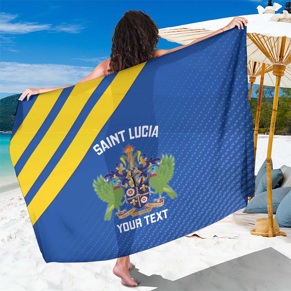 Custom Saint Lucia Football Sarong 2025 Go Champions