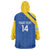 Custom Saint Lucia Football Wearable Blanket Hoodie 2025 Go Champions - Wonder Print Shop