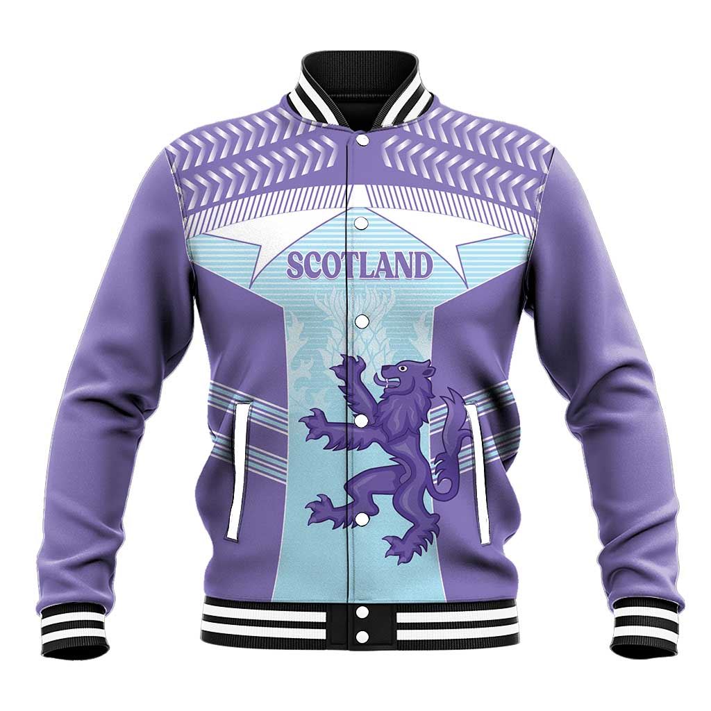 Scotland Football Custom Baseball Jacket 2026 Come On Scottish Dragon Thistle Cyan - Wonder Print Shop