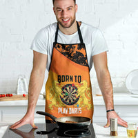 Netherlands Darts Apron Born To Play Darts Grunge Style - Wonder Print Shop
