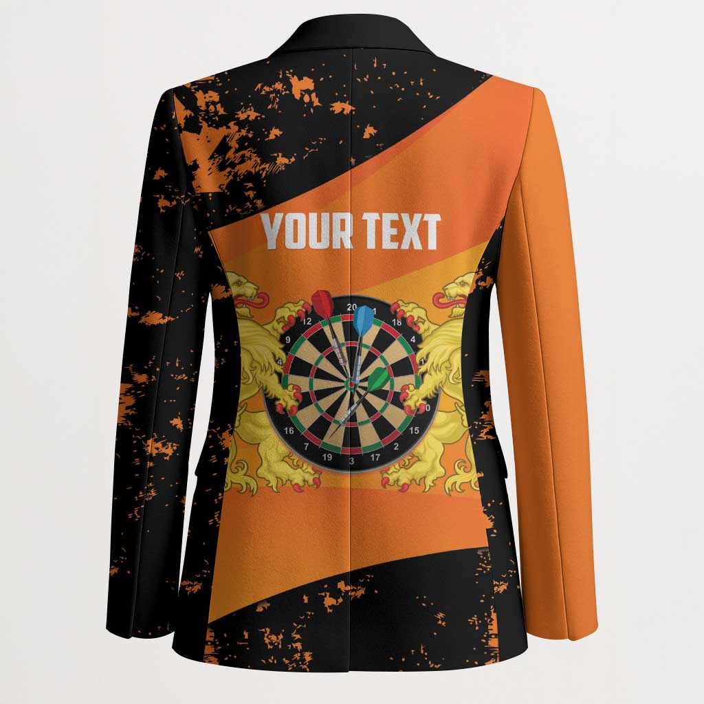 Personalised Netherlands Darts Blazer Born To Play Darts Grunge Style - Wonder Print Shop